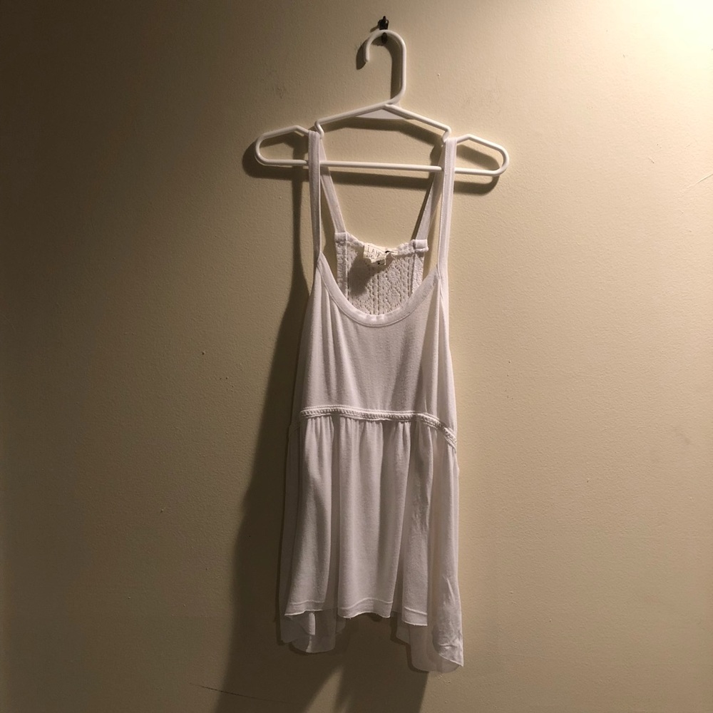 Pacsun White Crochet Tank Top